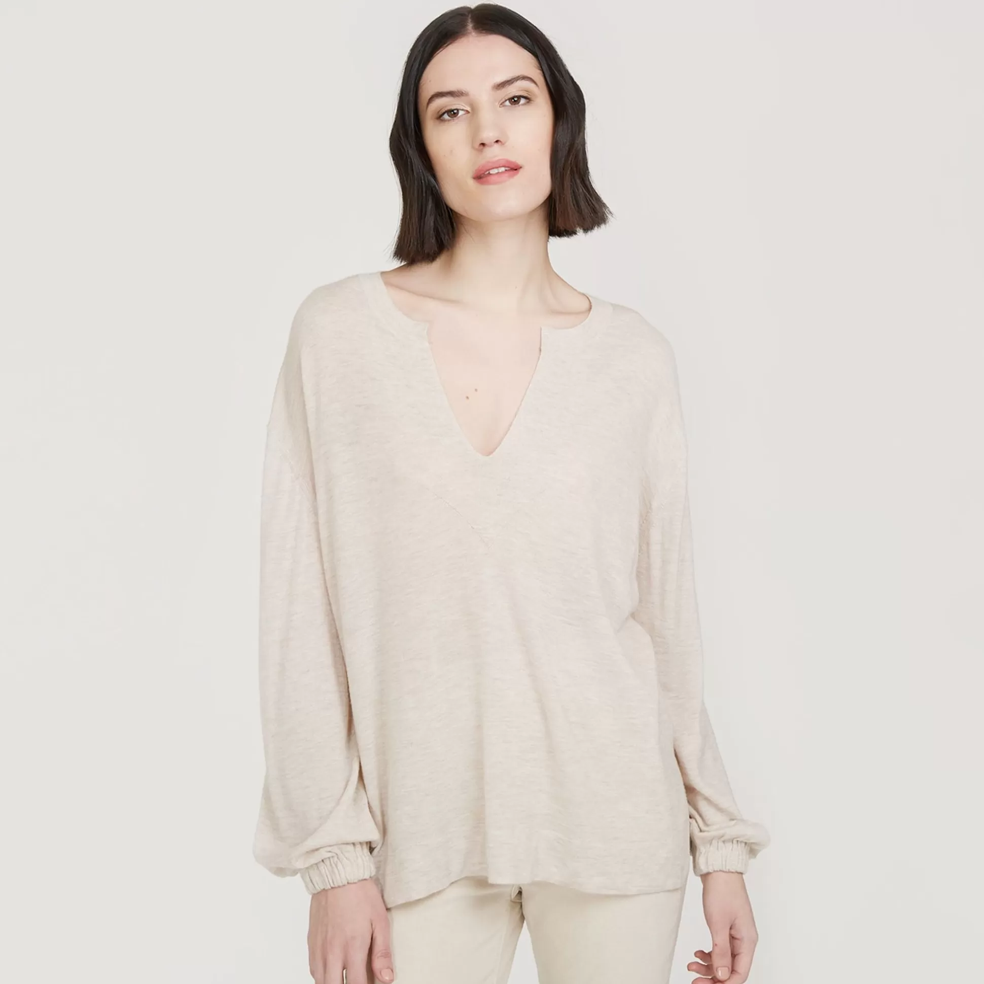 Autumn Cashmere Balloon Sleeve Tunic<Women Sweaters