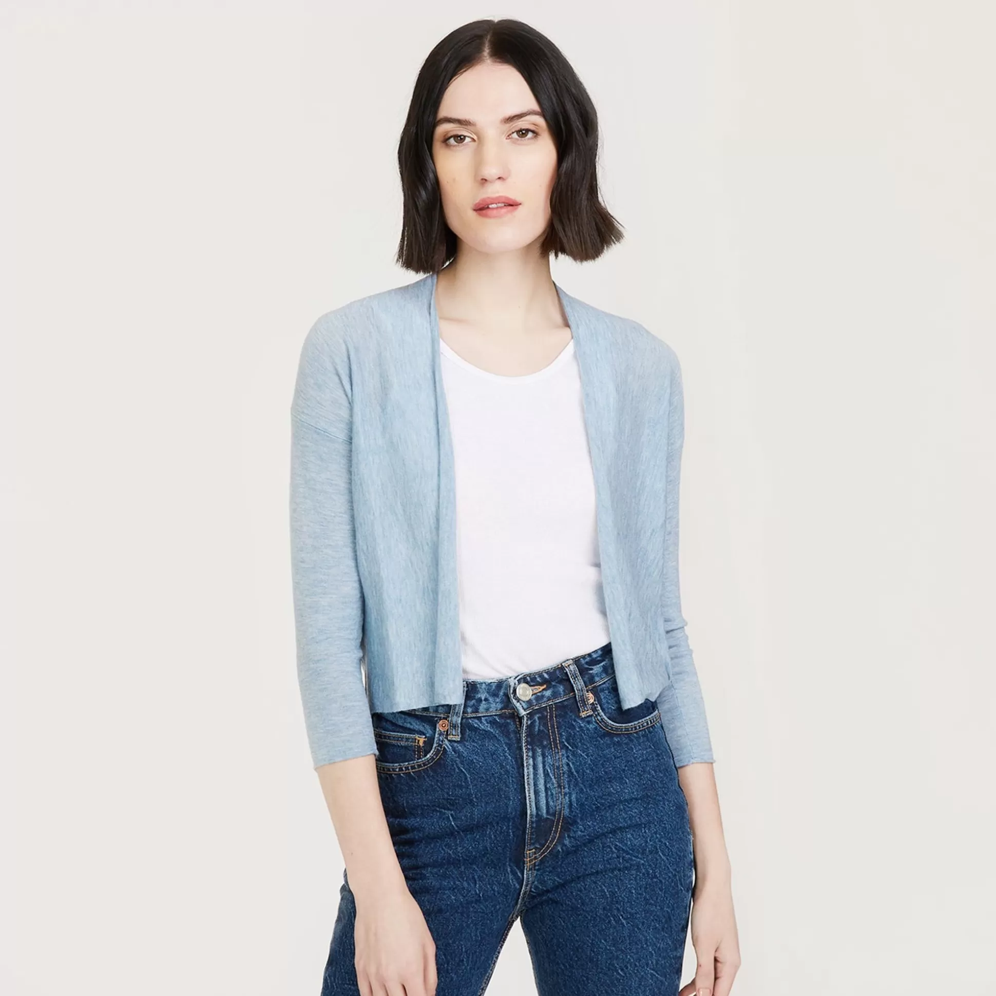 Autumn Cashmere Easy Crop Cardigan In Workwear<Women Cardigans