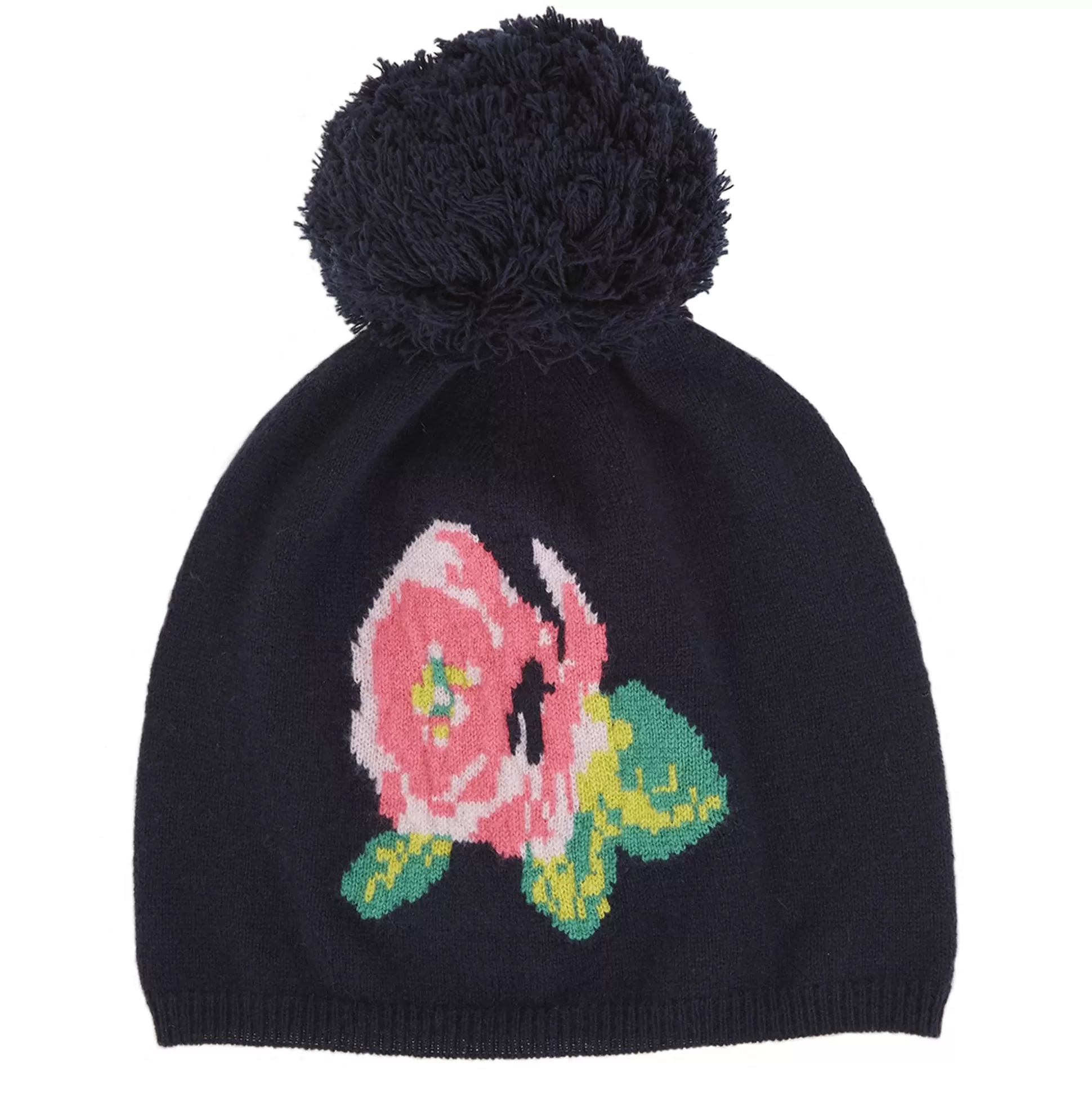 Autumn Cashmere Floral Beanie In Navy Combo<Women Accessories