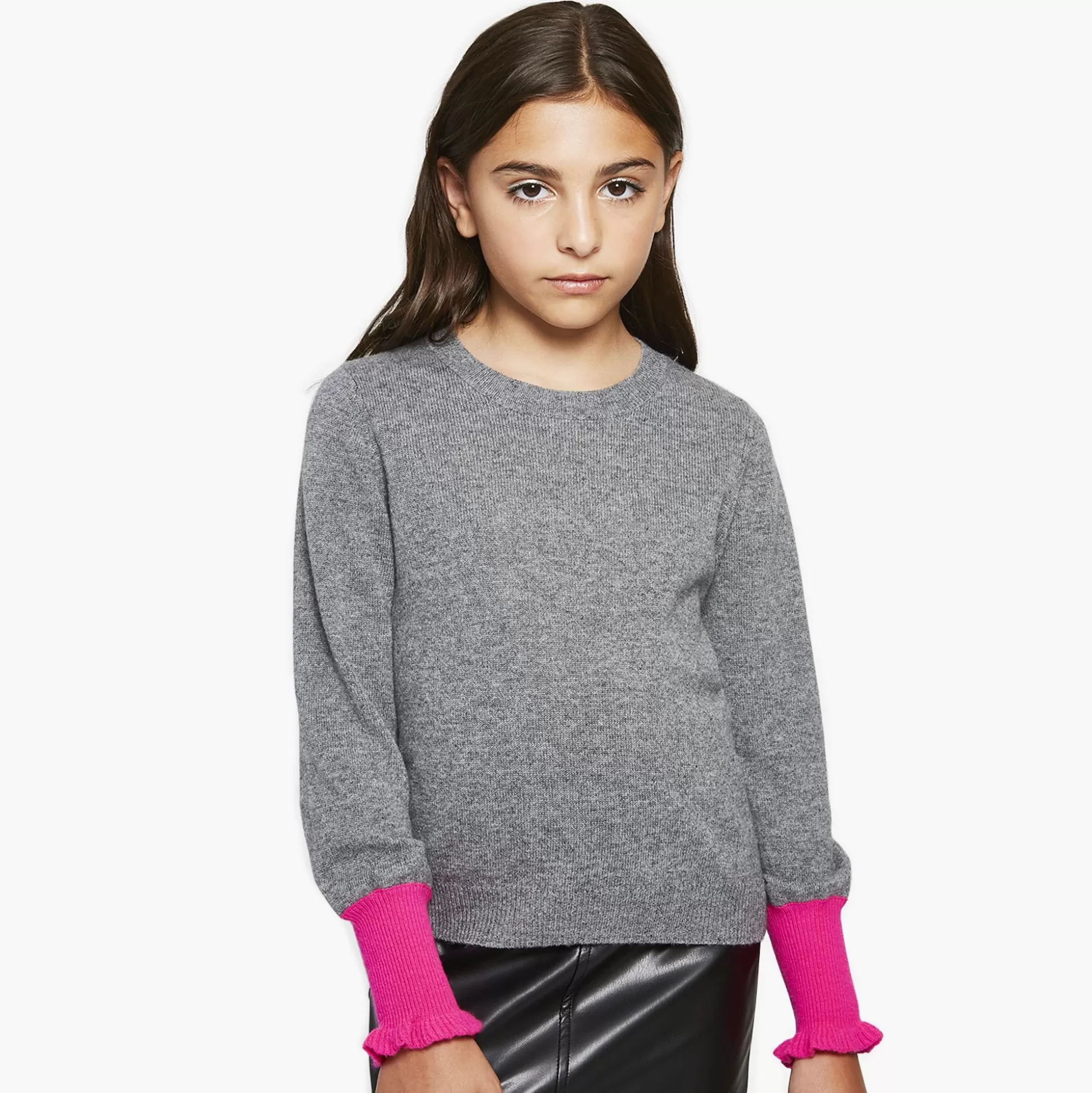 Autumn Cashmere Kids Balloon Sleeve With Contrast Cuff<Kids Clothing