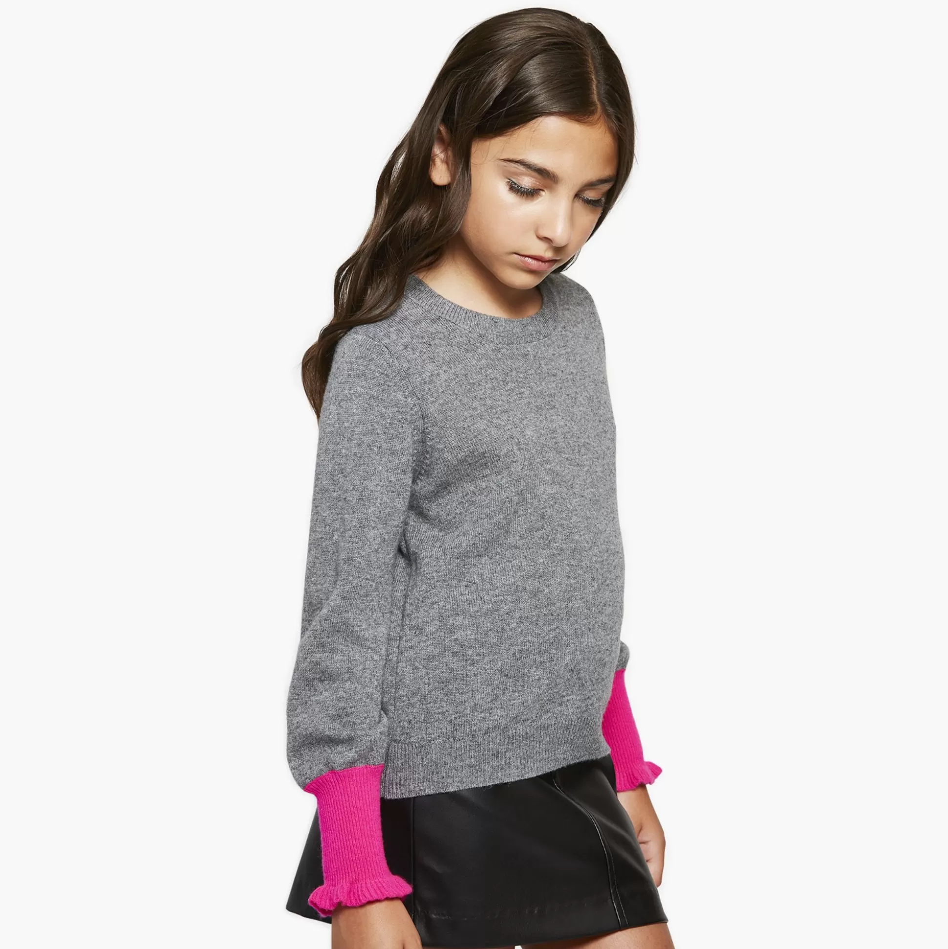 Autumn Cashmere Kids Balloon Sleeve With Contrast Cuff<Kids Clothing