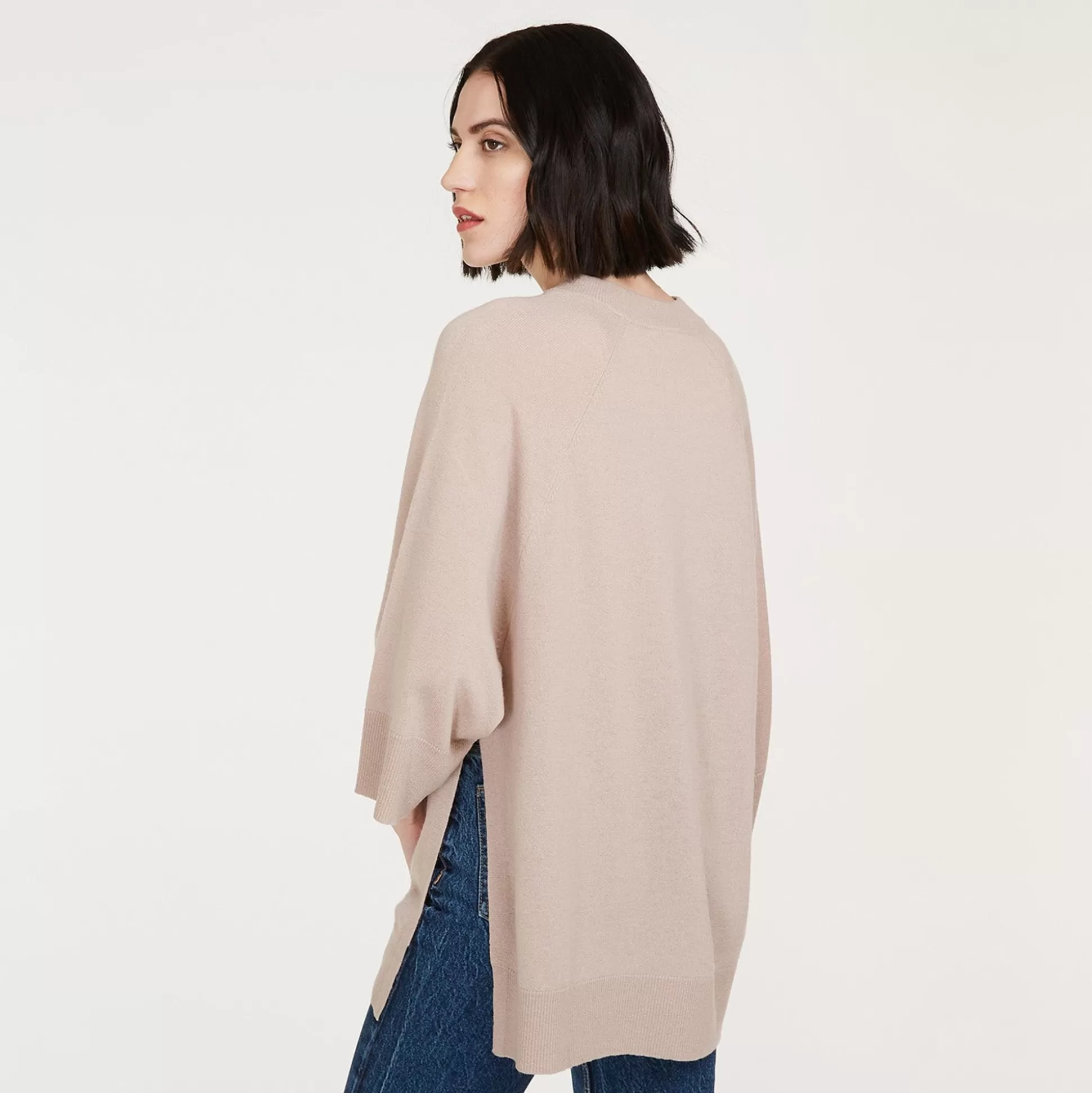 Autumn Cashmere Oversized Tunic W/ Bell Sleeves In Fawn<Women Sweaters