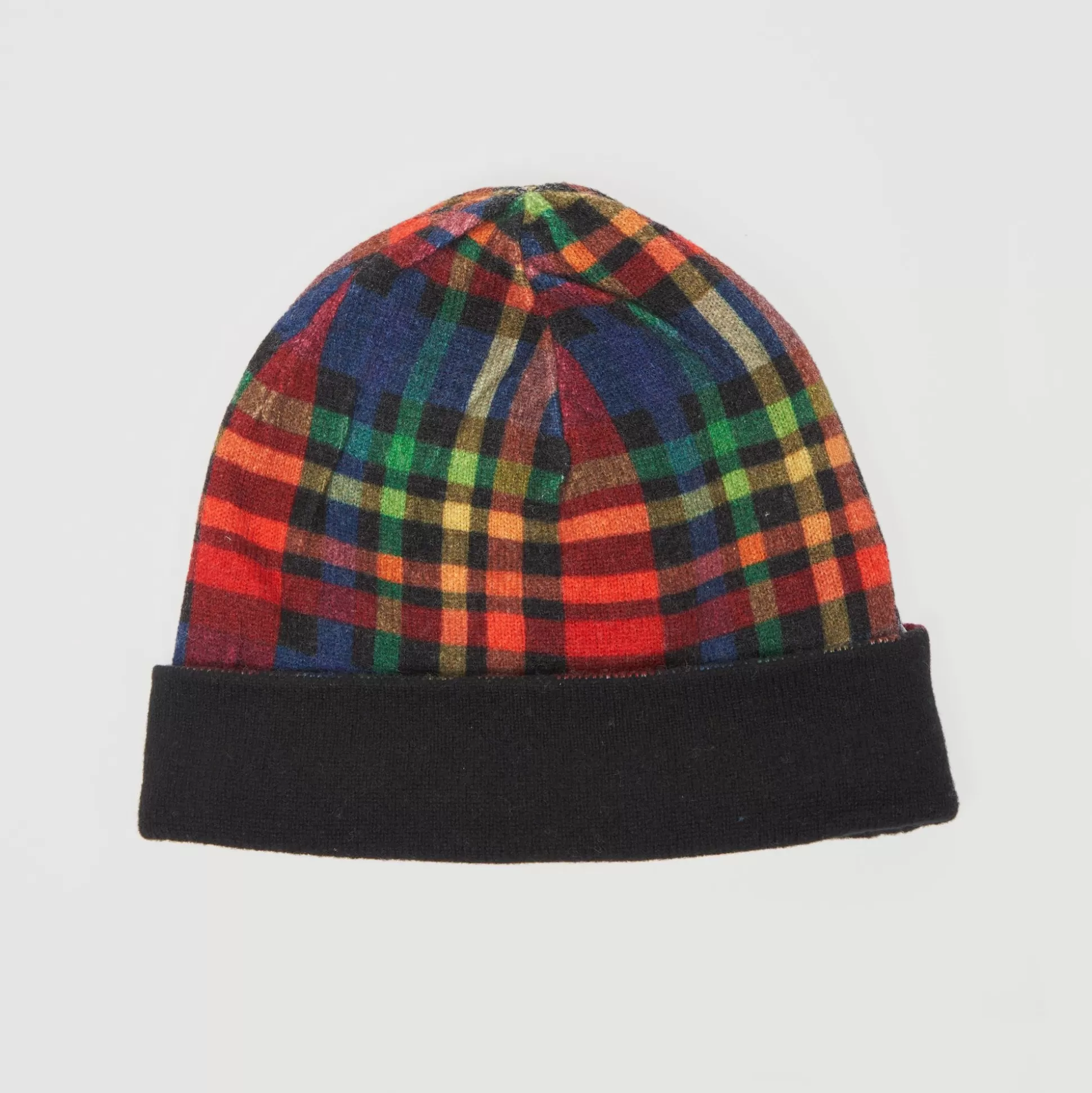 Autumn Cashmere Reversible Plaid Beanie<Women Accessories